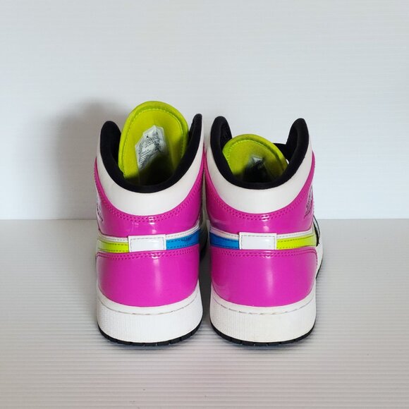 Air Jordan 1 Mid SE GS "Cyber Active Fuchsia" CZ9835 100 - HSML17 - Picture 4 of 6